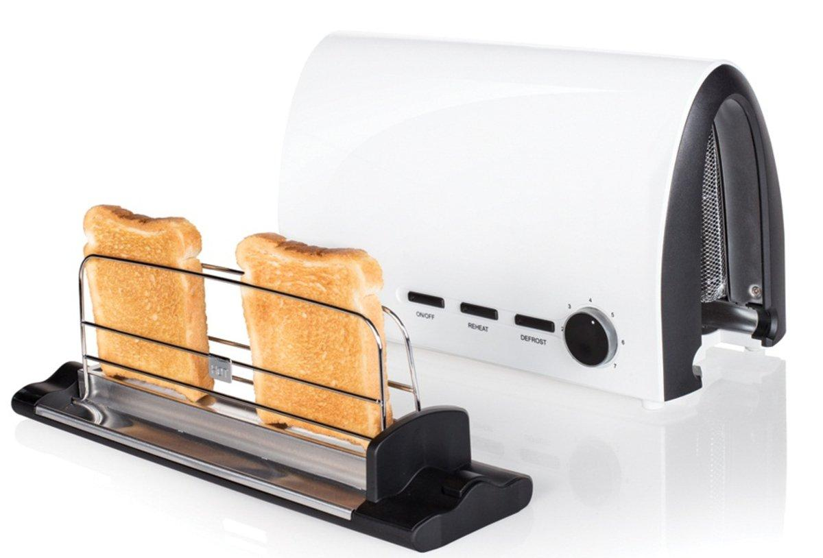 Tostadora - Princess 142331 Tunnel Toaster Potencia 950W, Bandeja de pan deslizante,