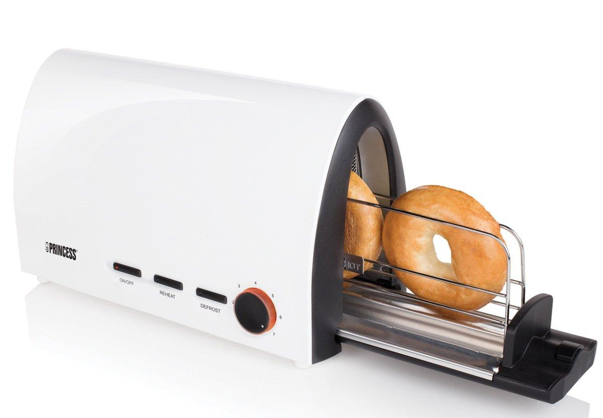 Tostadora - Princess 142331 Tunnel Toaster Potencia 950W, Bandeja de pan deslizante,
