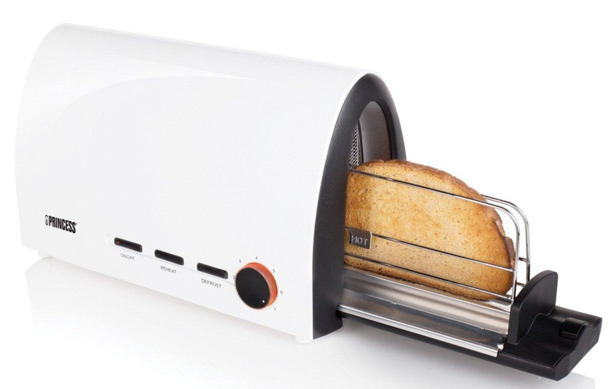 Tostadora - Princess 142331 Tunnel Toaster Potencia 950W, Bandeja de pan deslizante,