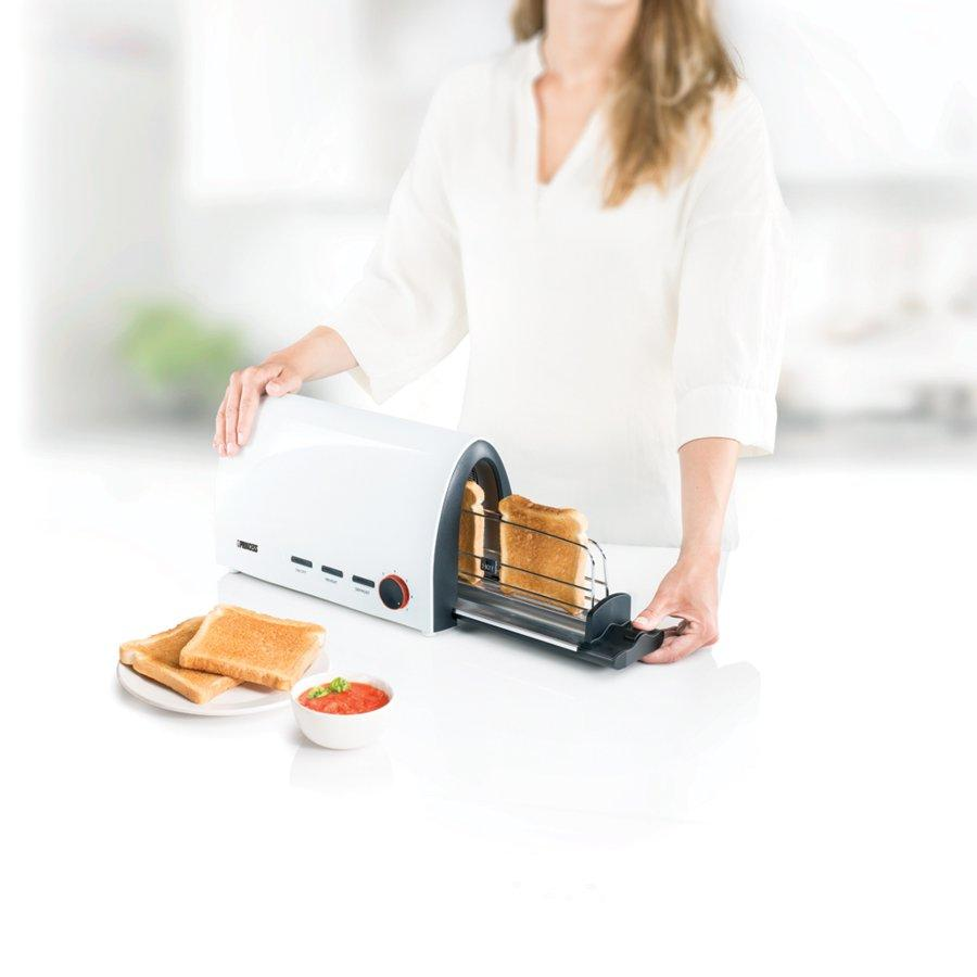 Tostadora - Princess 142331 Tunnel Toaster Potencia 950W, Bandeja de pan deslizante,