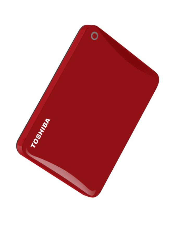 Disco duro de 3 Tb - Toshiba Canvio Connect II de 2,5 pulgadas, color rojo