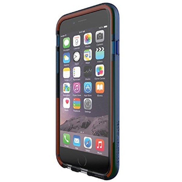 Funda bumper para Apple iPhone 6 - Tech 21 Classic Trio Band, azul