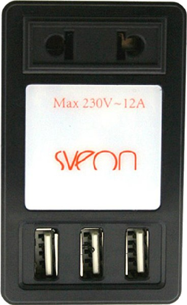 Cargador USB - SVEON SAC054, 3 puertos