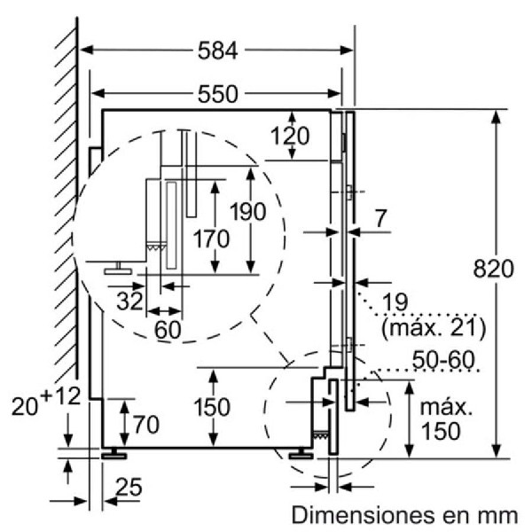 Lavadora secadora - Siemens WK12D321EE 7kg/4kg, 1200 r.p.m., Integrable, Clase B