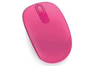 Ratón inalámbrico - Microsoft Wireless Mobile Mouse 1850, magenta, nano transceptor plug-and-go