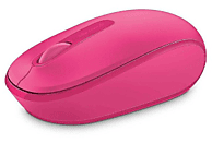 Ratón inalámbrico - Microsoft Wireless Mobile Mouse 1850, Magenta, Nano transceptor plug-and-go