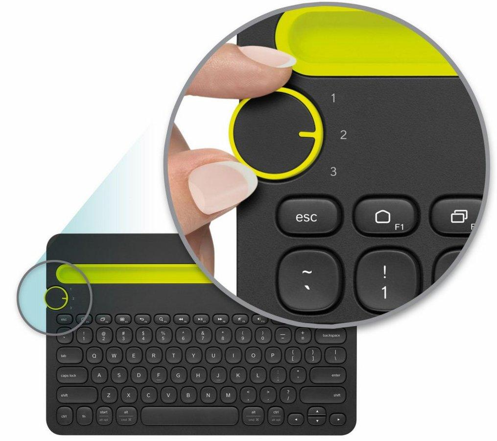 Teclado inalámbrico - Logitech Multi-Device K480, Easy-Switch, Bluetooth, negro