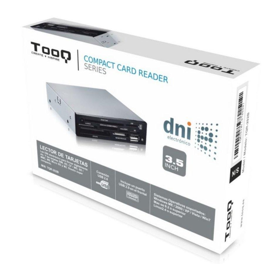 Lector de tarjetas -Tooq TQR-202B, interno, 3,5, DNIe, SIM, USB 2.0