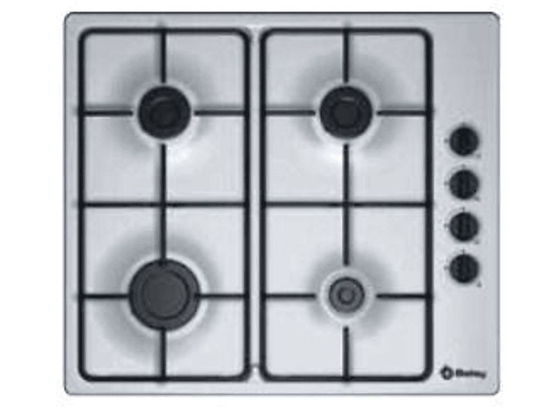 Balay 3ETX563HB - Placa Gas Butano 60 cm 3 Zonas Acero Inoxidable