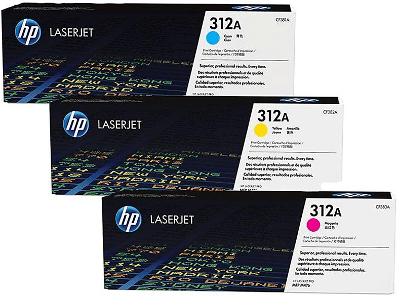 HEWLETT PACKARD TN LS 312A 3-PACK CYM CF440AM