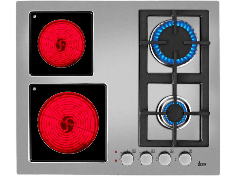 Encimera - Teka EFX 60 2G 2H AI AL CI, 2.75 kW, gas natural