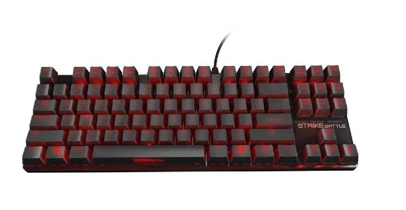 Teclado - Ozone Strike Battle, 30 macros, 5 perfiles, retroiluminado, LED rojo