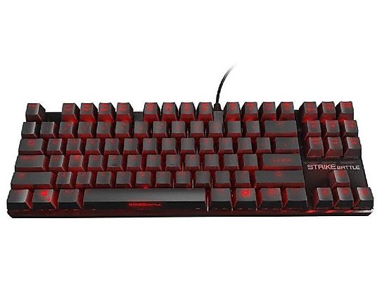 Teclado - Ozone Strike Battle, 30 macros, 5 perfiles, retroiluminado, LED rojo