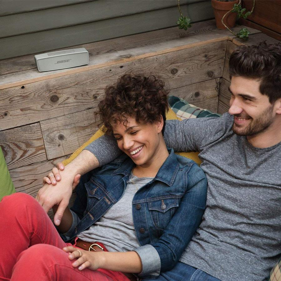 Altavoz inalámbrico - Bose SoundLink Mini II Perla, Bluetooth, Manos libres, Plata