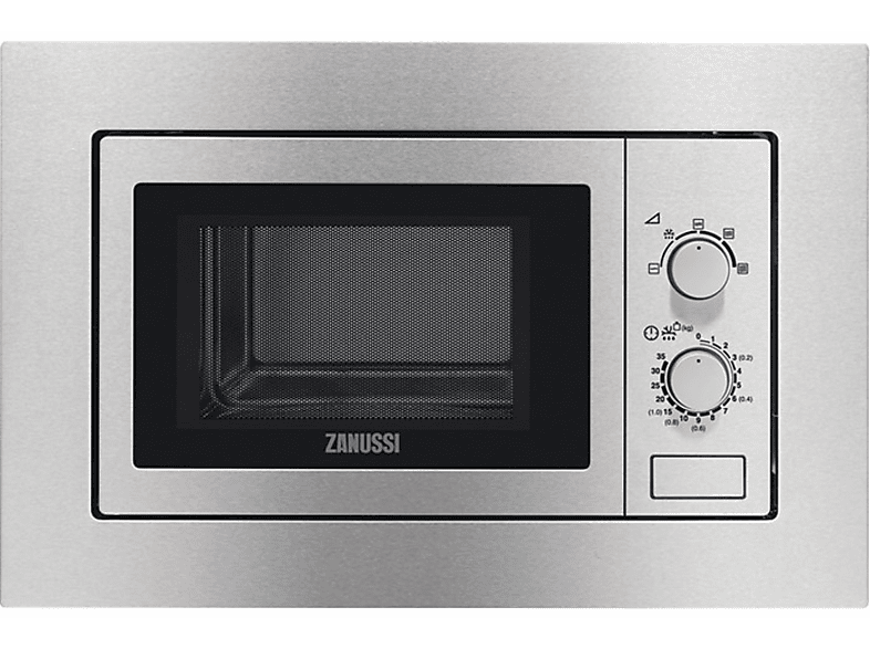 Microondas integrable - Zanussi ZSM17100XA, 700 W, 17 L, 5 niveles de potencia, Inox