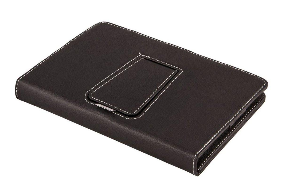 Funda con teclado para tablets de 7 a 8 pulgadas - Silver HT 19162, microUSB, negro, función soporte