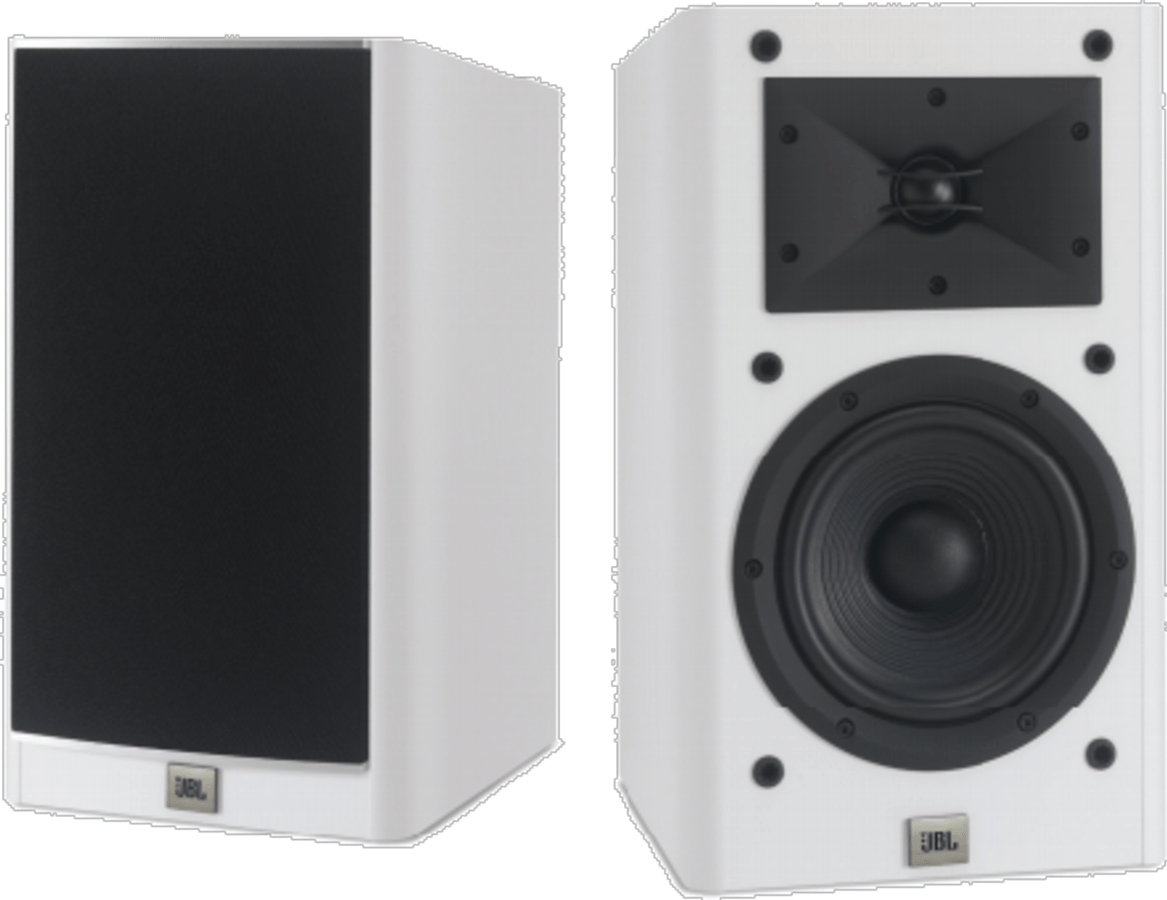 Altavoces estéreo - JBL Arena 130MW, 2 vías, Para estante, Blindaje magnético, Blanco