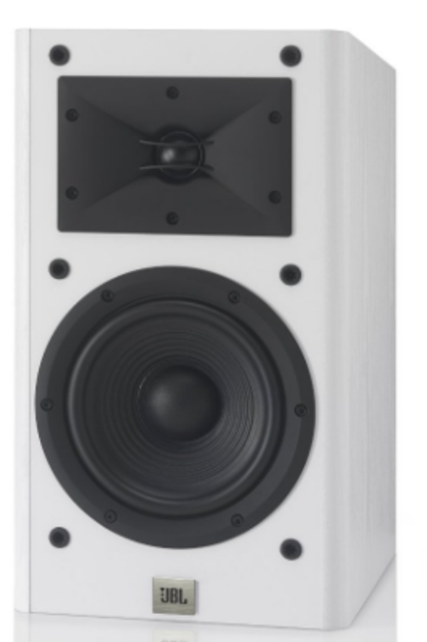 Altavoces estéreo - JBL Arena 130MW, 2 vías, Para estante, Blindaje magnético, Blanco