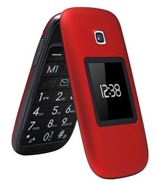 Móvil - Telefunken TM260 Cosi rojo, con manos libres y teclas grandes