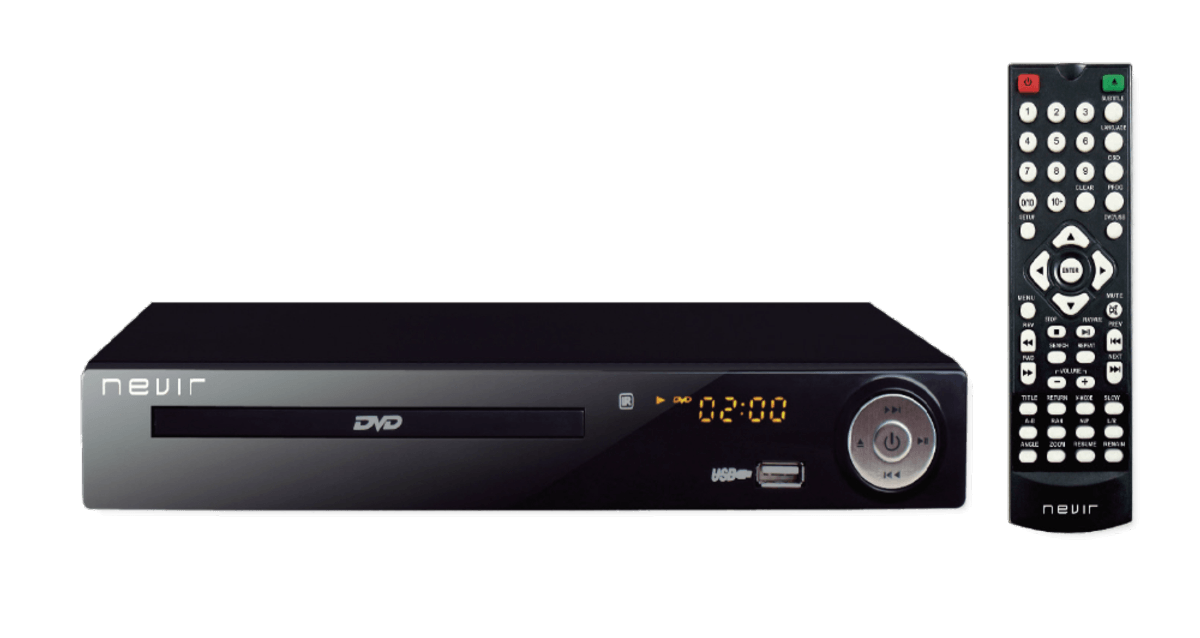 Reproductor DVD - Nevir NVR-2355-DVD-T2HDU, TDT-HD, USB Grabador