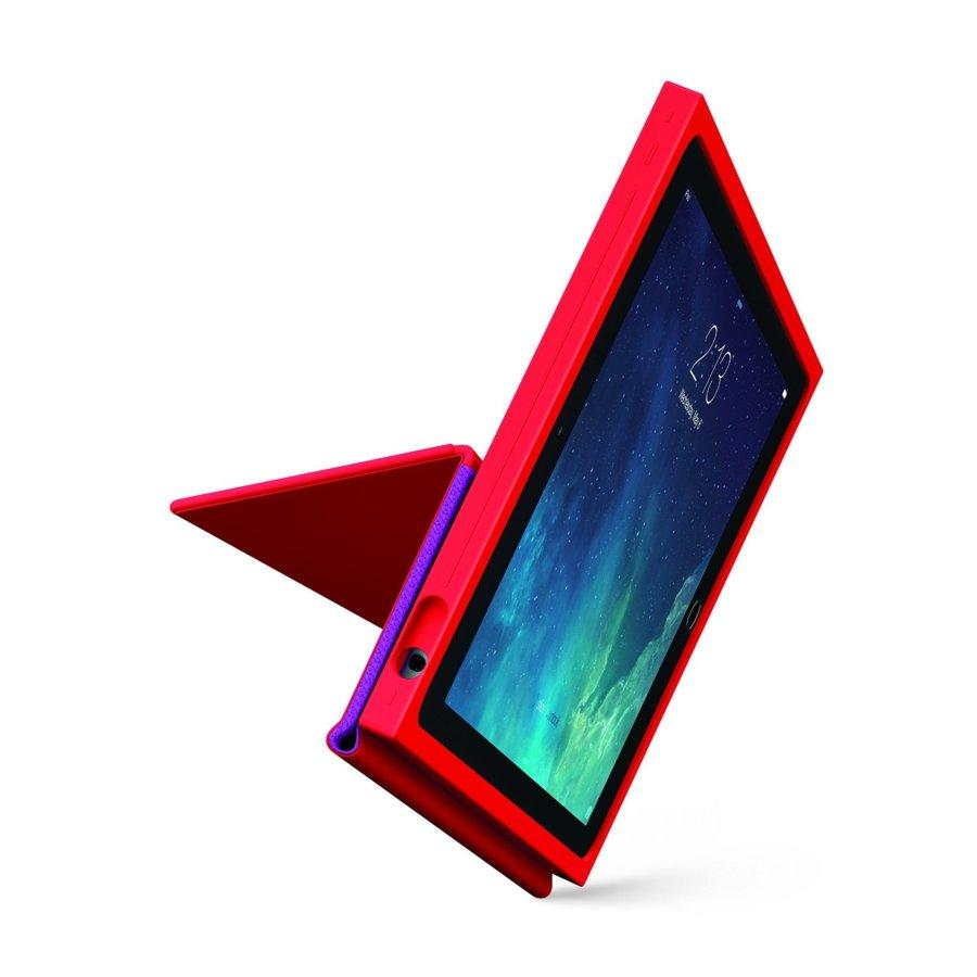 Carcasa para iPad Air 2 - Logitech Blok, color rojo y violeta, función soporte