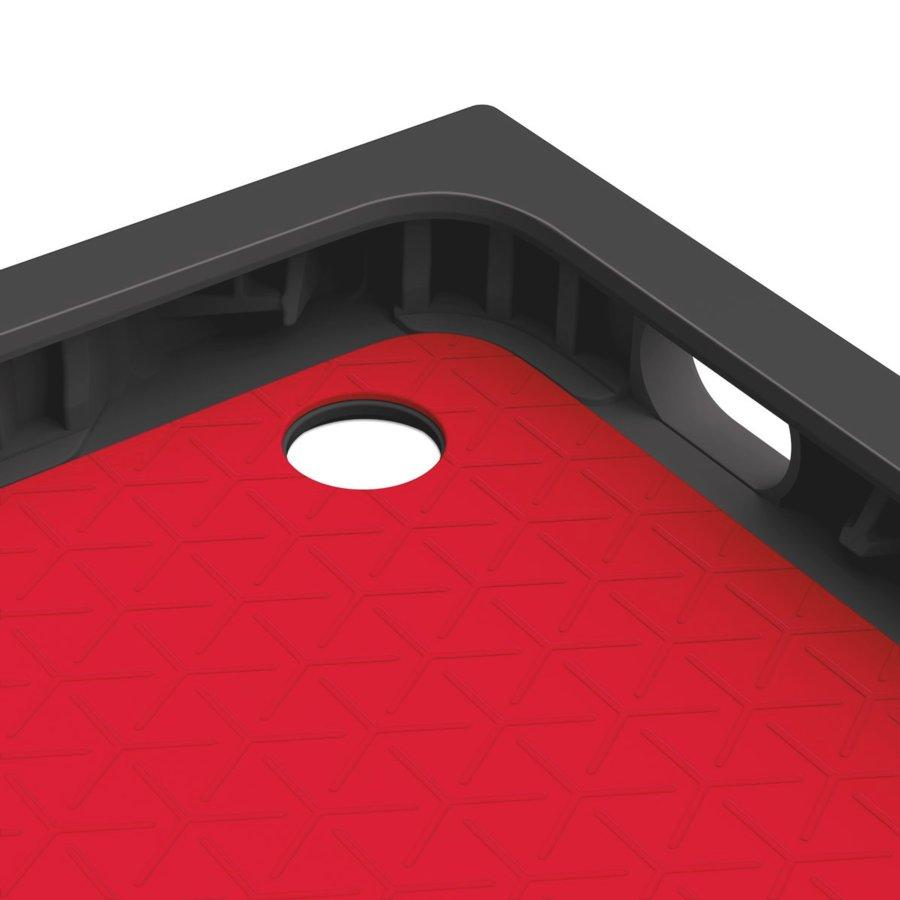 Carcasa para iPad Mini 2 y 3 - Logitech Blok, color negro y rojo
