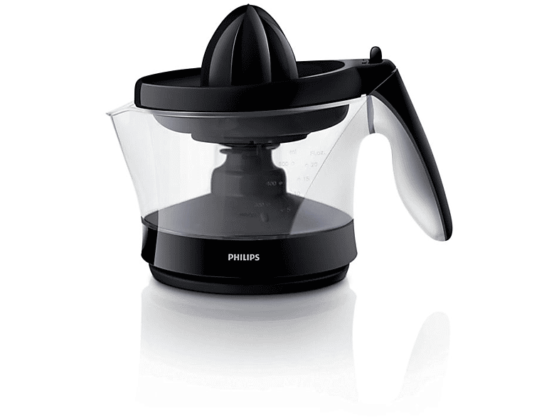 Exprimidor - Philips HR 2744/90, Potencia 25W, Capacidad de jarra 0.6L, Negro