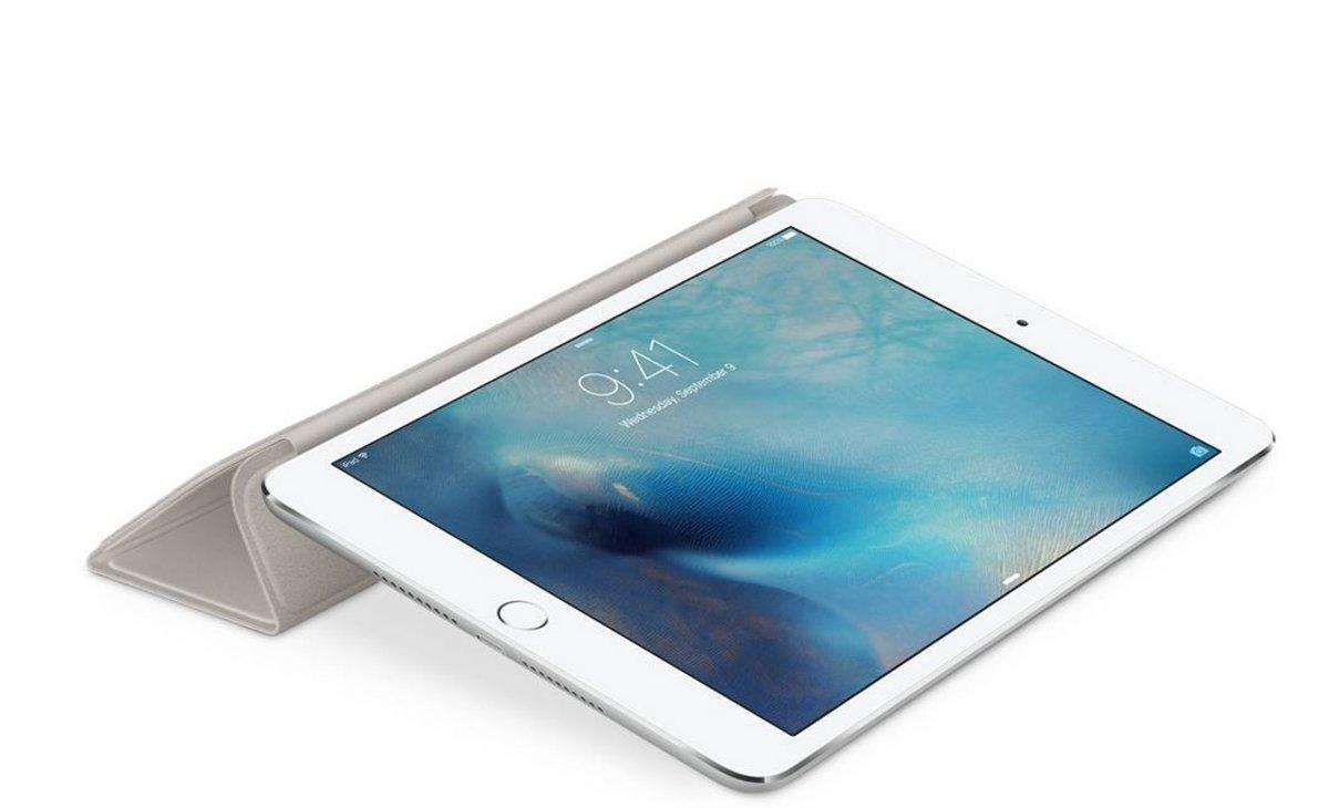Funda para el iPad mini 4 - Apple Smart Cover, color piedra, función soporte