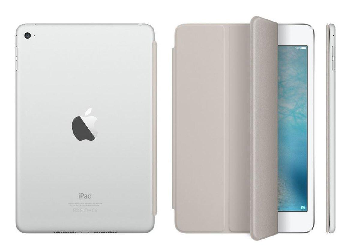 Funda para el iPad mini 4 - Apple Smart Cover, color piedra, función soporte