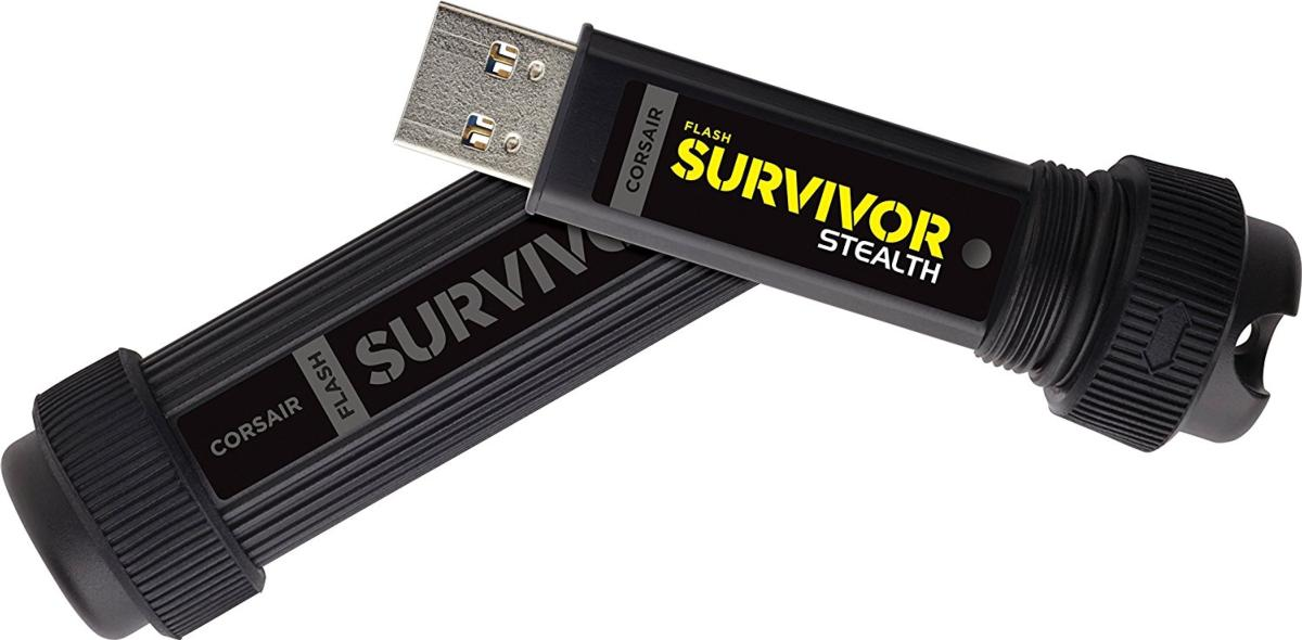 Pendrive de 128GB - Corsair Flash Survivor Stealth, USB 3.0