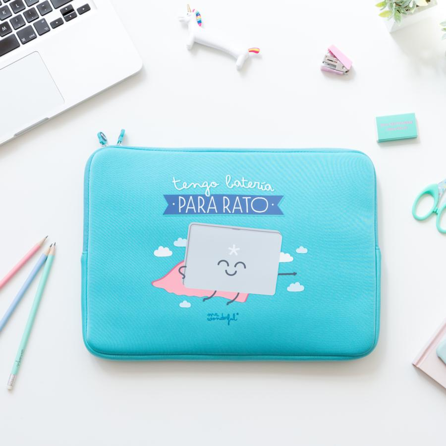Funda - Mr. Wonderful Tengo batería para rato, Turquesa
