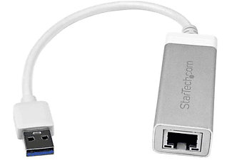 Adaptador de Red - StarTech.com USB31000SA Adaptador Red Ethernet Gigabit USB 3.0 Plateado