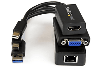 Juego de Adaptadores - StarTech.com MSTP3MDPUGBK Juego de Adaptadores HDMI VGA Ethernet USB