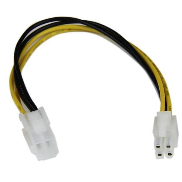 Cable - StarTech.com ATXP4EXT Cable de Extensión de Alimentación ATX12V 4 Pines P4 CPU - M/H