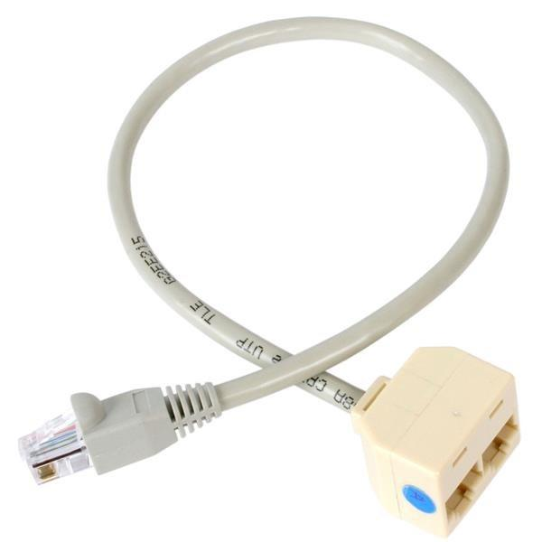 Splitter - StarTech.com RJ45SPLITTER Cable Divisor Splitter RJ45 2 a 1 para Cable de Red