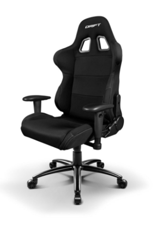 Silla gaming - Drift DR100B, Reposabrazos ajustable 2D, FOAM acolchado, Pistón de clase 4, Negra