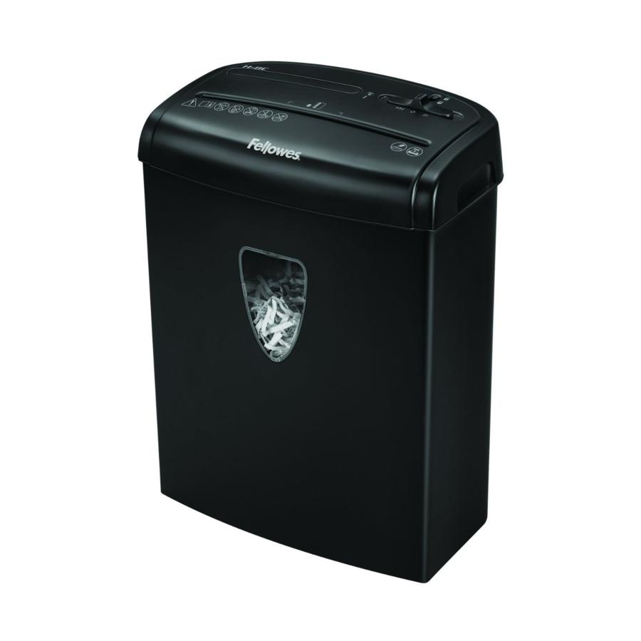Destructora de papel - Fellowes H-8C, corte en partículas, hasta 8 hojas, Negro