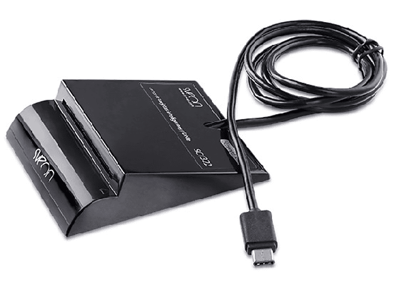 Lector DNI electrónico  Woxter PE26-171, USB-C, Compatible Smart Cards, DNI  3.0 y 4.0, Negro