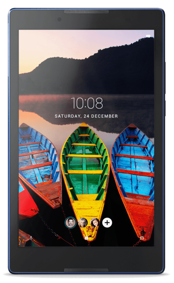 Tablet - Lenovo Tab 3 850F, Quad Core, WiFi, 16GB, Negro con contorno azul,