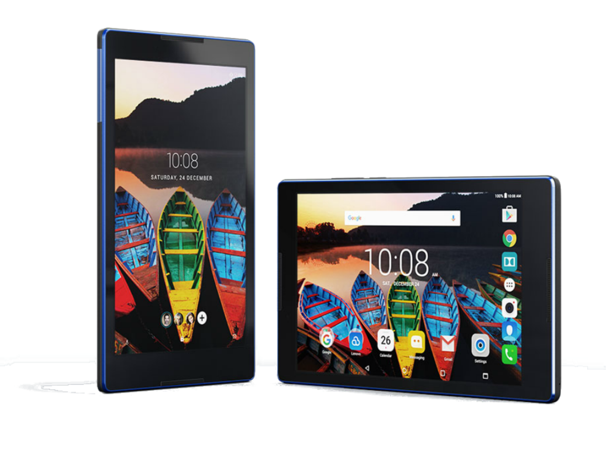 Tablet - Lenovo Tab 3 850F, Quad Core, WiFi, 16GB, Negro con contorno azul,