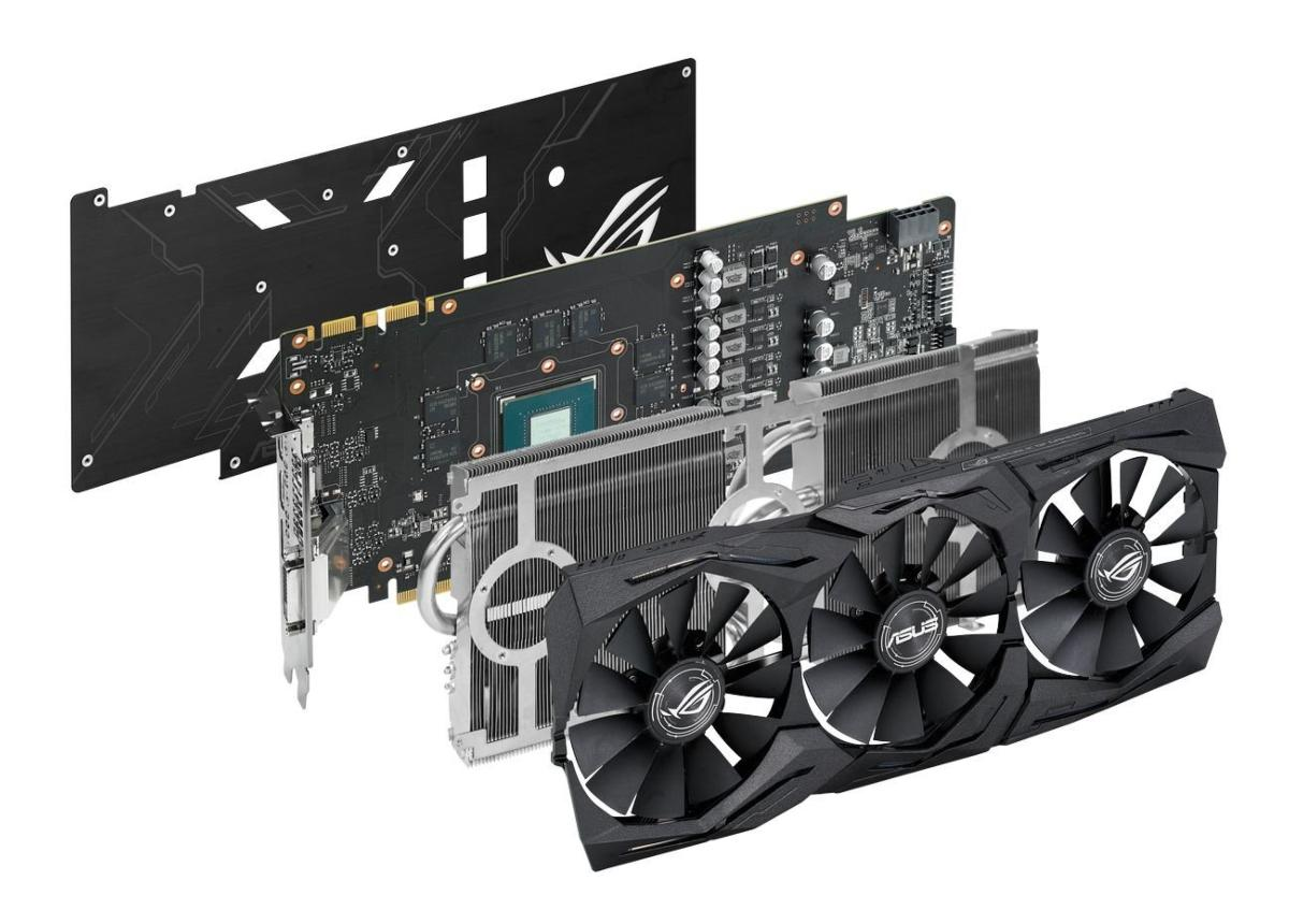 Tarjeta gráfica - ASUS Nvidia GeForce Strix GTX 1070, 8GB, GDDR5