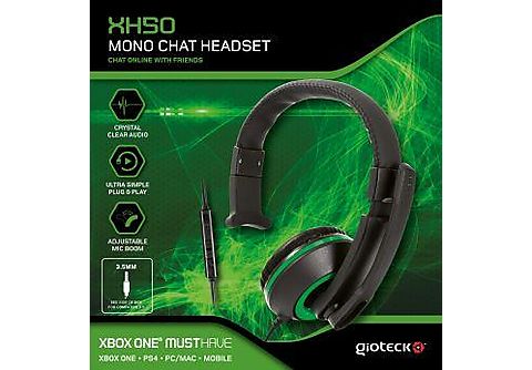 Auriculares gaming - Gioteck XH-50 Wired Mono Negro/Verde para PS4