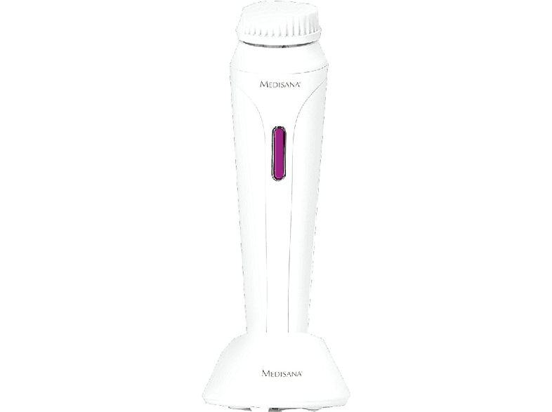 Limpiador facial - Medisana FB 885, Con 4 cabezales, niveles de velocidad, Aplicable en la ducha, Blanco