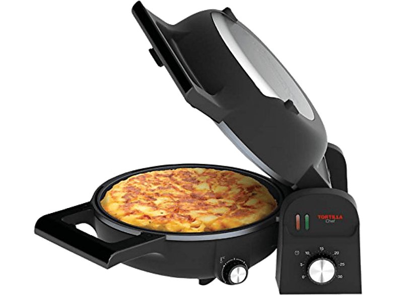 Sartén eléctrica - Princess 118000 TORTILLA CHEF, 1300 W, Selector de temperatura, Temporizador