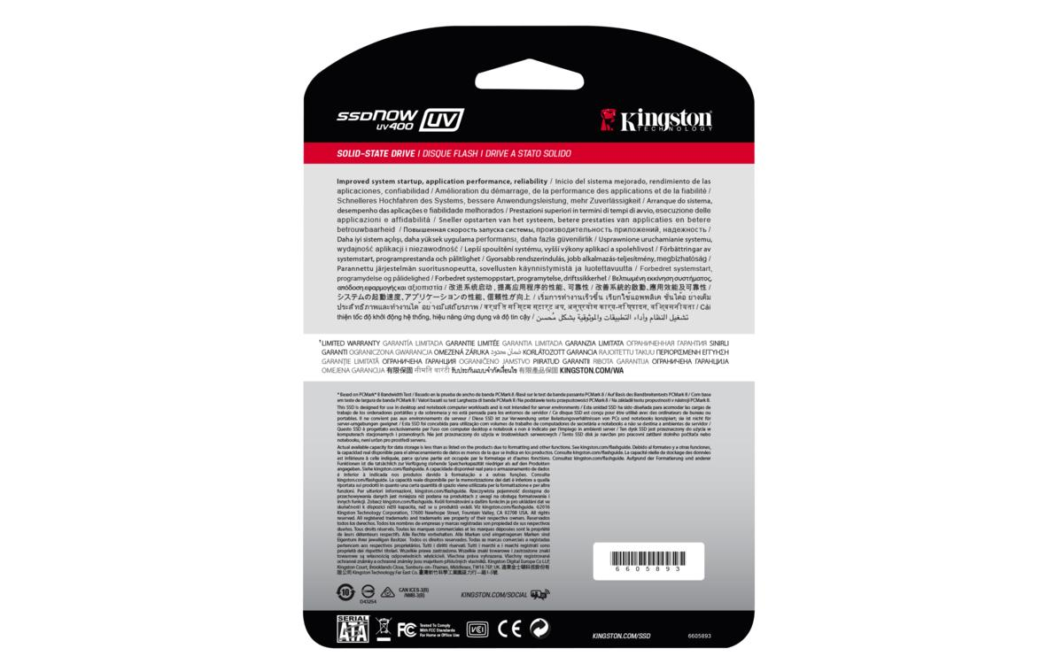 Disco Duro SSD 960GB - KINGSTON 960GB SSDNOW UV400