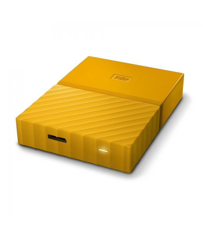 Disco duro externo 3 TB - WD My Passport, Portátil, HDD, USB 3.0, Para Windows y Mac, 2.5", Amarillo