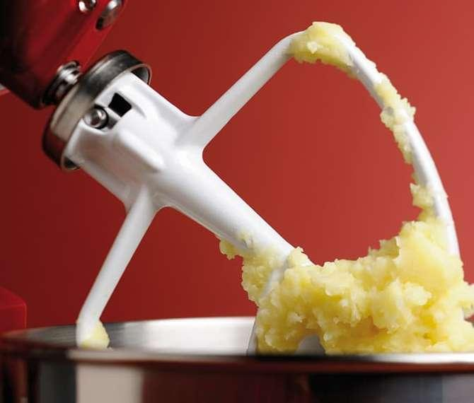 Robot de cocina - KitchenAid 5KSM125ECU Artisan, 300 W, Bol 4.8 L, Acción planetaria, Plateado
