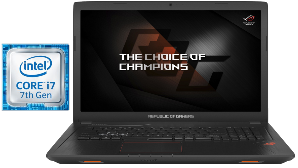 Portátil gaming - ASUS GL753VD-GC011, 17.3", i7-7700HQ, GTX1050, RAM 8GB, 1TB HDD+128GB SSD, Negro