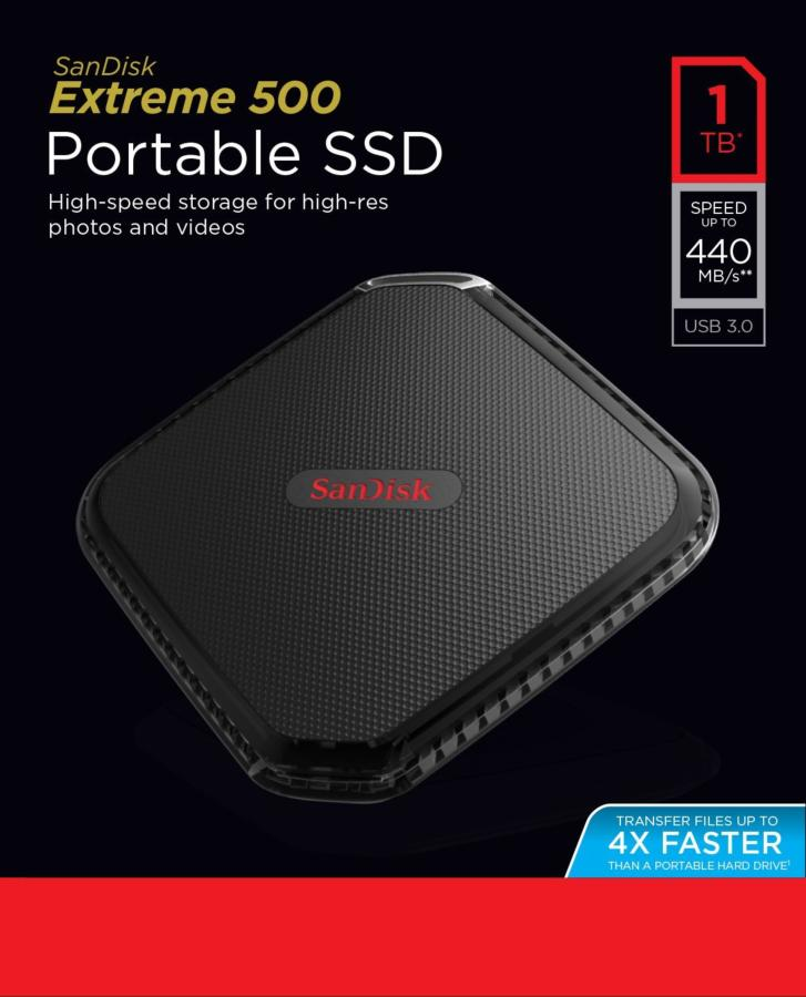 Disco SSD portátil - 1 TB, 415 Mbit/s