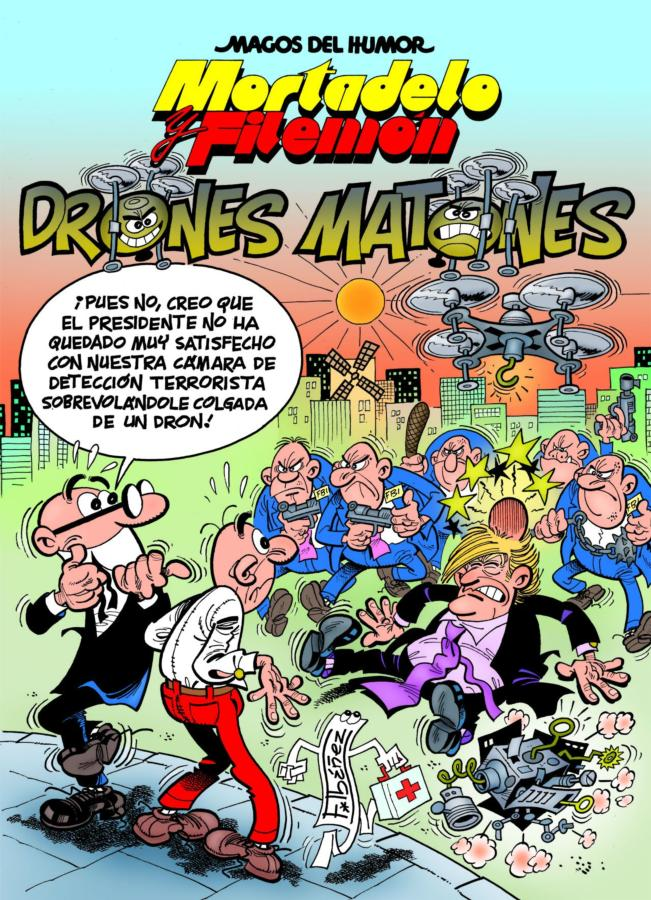 Mortadelo Y Drones matones magos del humor 185 libro los tapa dura